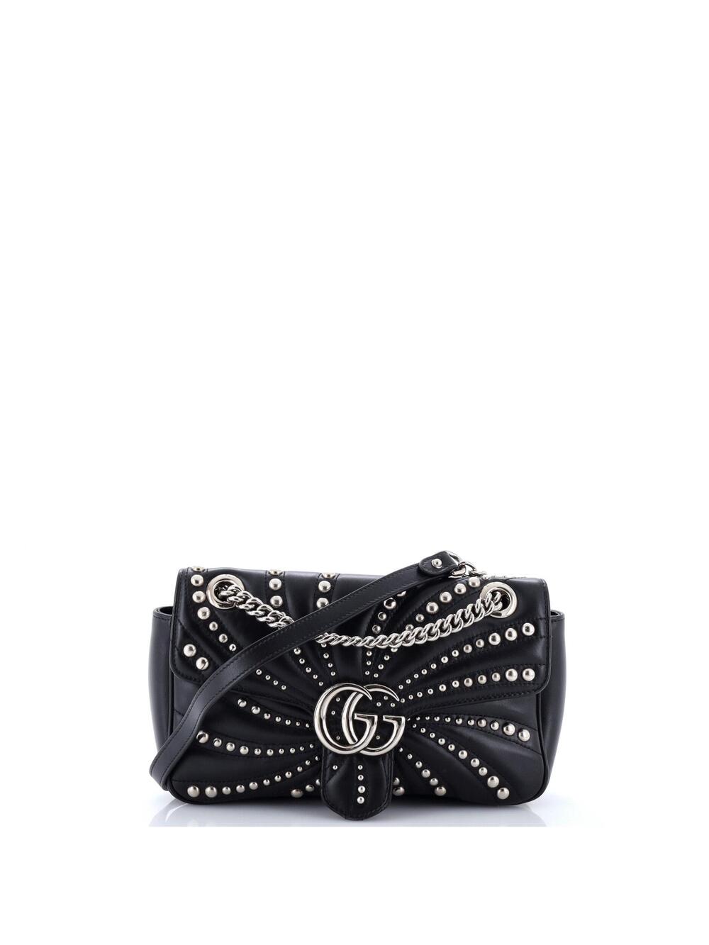 Gucci Gg Marmont Flap Bag Studded #348247G20B
